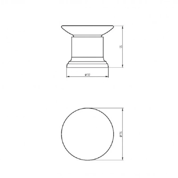 Держатель настольный Migliore Mirella бронза, классические, ретро - фото 2