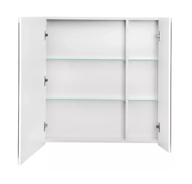 Зеркальный шкаф Акватон Нортон 80 см белый глянцевый - фото 3