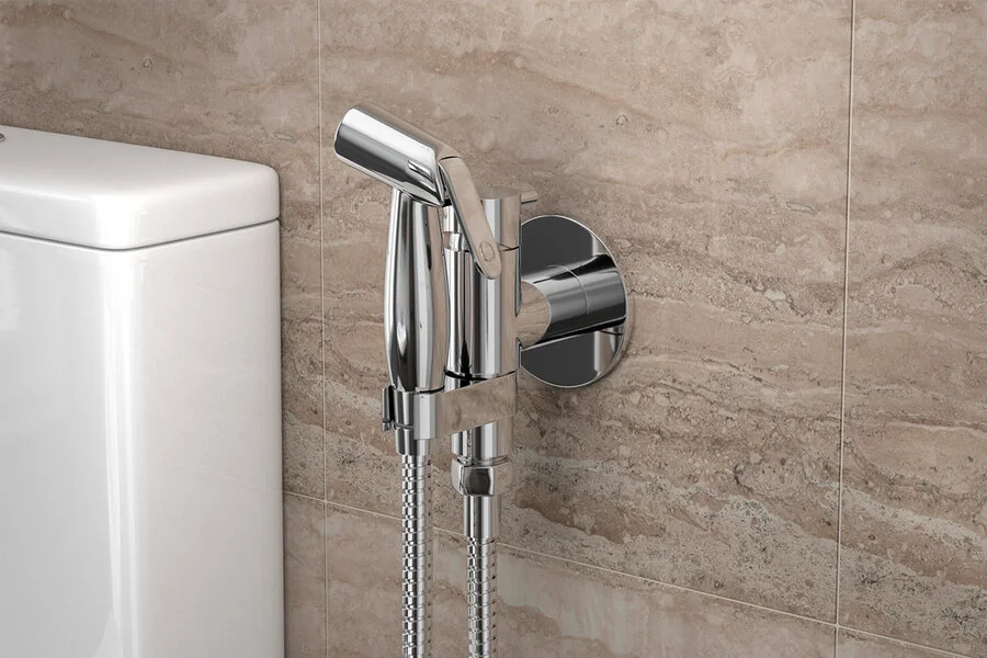 Смеситель с гигиеническим душем Bravat Eler D9137CP-RUS, современные, hi-tech - фото 5