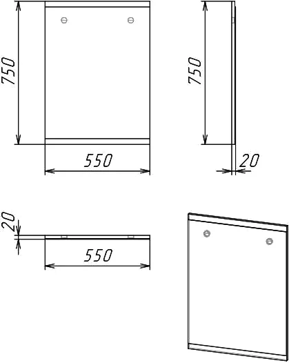 Зеркало Grossman Бруно 55 см веллингтон, без подсветки - фото 6