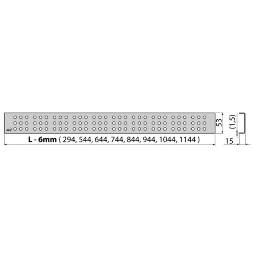 Решетка AlcaPlast 85 см хром CUBE-850 - фото 3