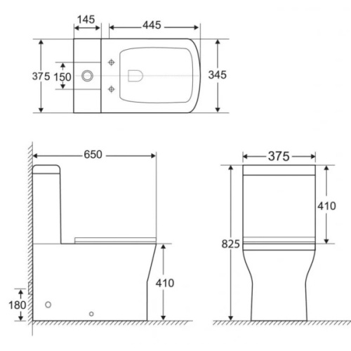 Унитаз компакт BelBagno Romano BB248CPR-P безободковый - фото 4