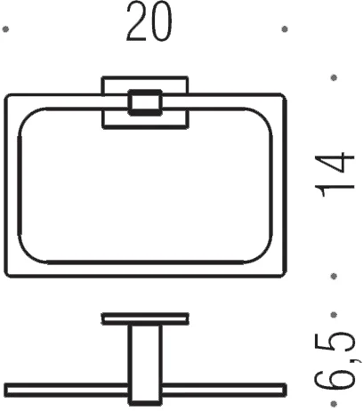 Полотенцедержатель Colombo Look белый матовый, белые - фото 3