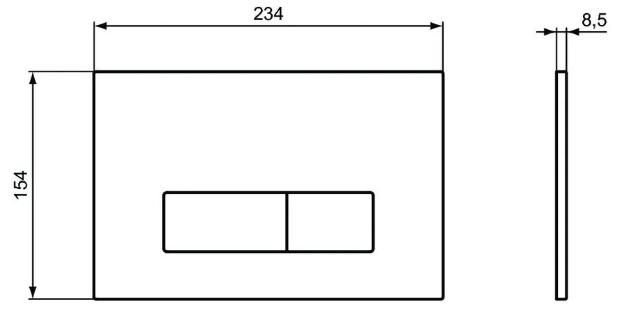 Клавиша смыва Ideal Standard ProSys Oleas R0122 механическая - фото 2