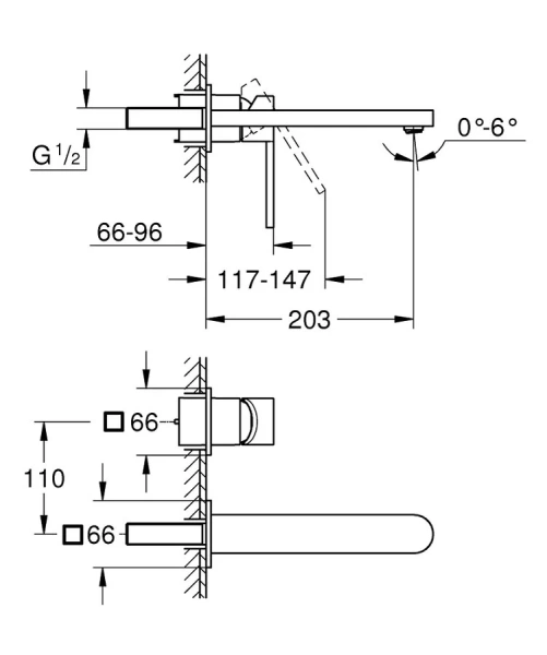 Смеситель для раковины Grohe Plus 29306003 - фото 2