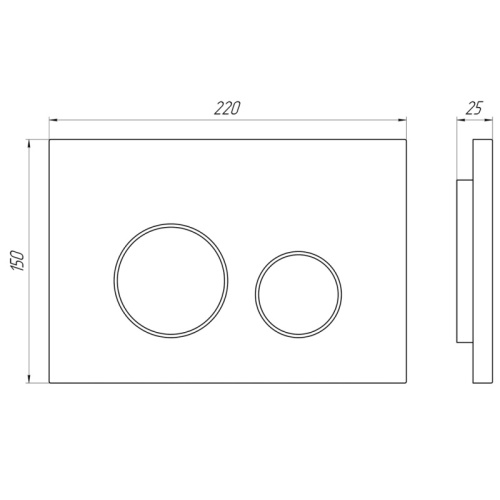 Инсталляция для унитаза АНИ Пласт с черной клавишей - фото 3
