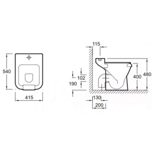 Раковина техническая Jacob Delafon Beaujon EN445-00 54x41.5 см со съемной решеткой - фото 2