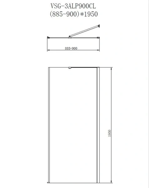 Душевой уголок Vincea Alpha 90х90 см хром стекло прозрачное - фото 3