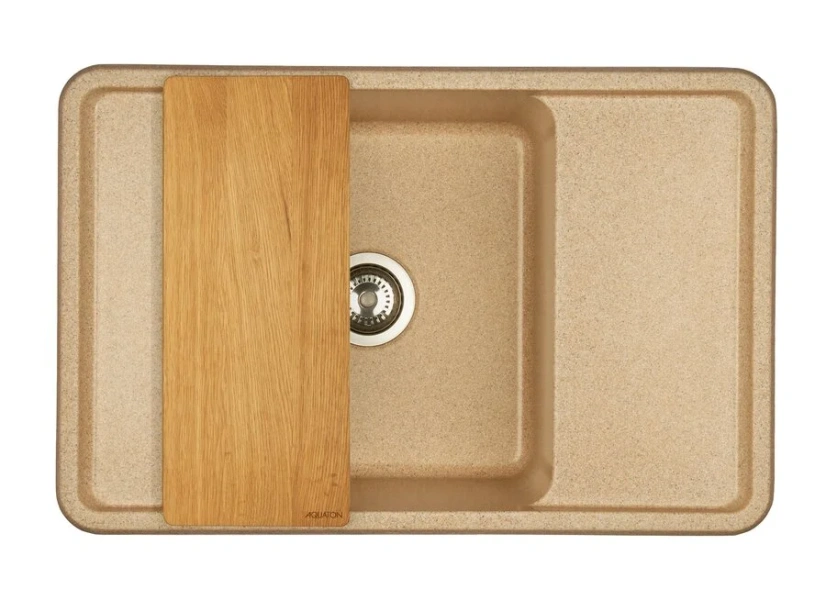 Мойка для кухни Акватон Беллис 78 см песочный, бежевые - фото 5
