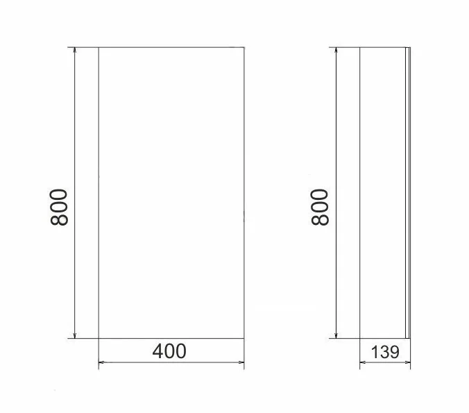 Зеркальный шкаф Velvex Klaufs 40 см черный, нет в наличии - фото 2