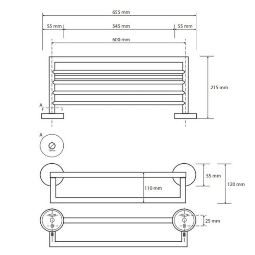 Полотенцедержатель Bemeta Neo матовый хром - фото 2