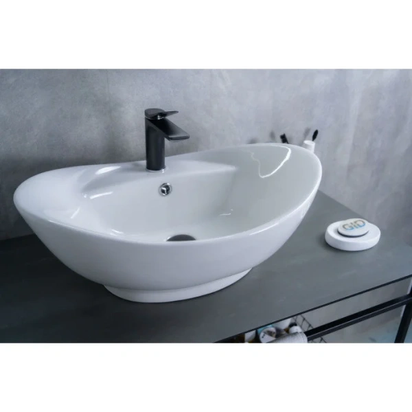 Раковина GID Lago N9018 59 см белая - фото 3