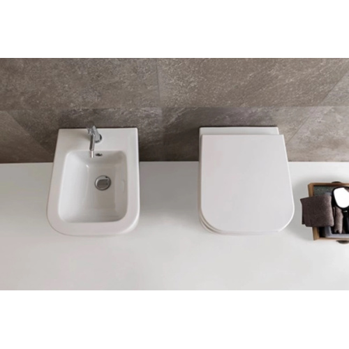 Унитаз подвесной, слив 4,5/3 л, Globo Stone SSS03, фарфор, керамика - фото 3