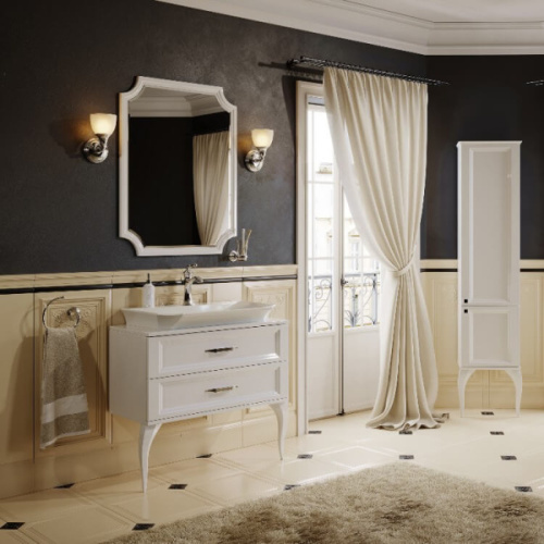 Шкаф-пенал напольный Aqwella La Donna 40 см белый, 40 см - фото 3