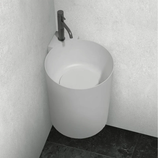 Раковина Abber Stein 42 см с отверстием под смеситель - фото 1