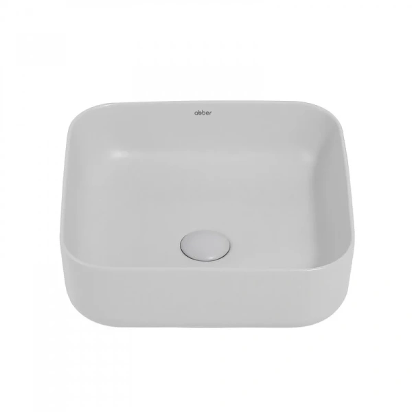 Раковина Abber Rechteck 38,5 см светло-серая матовая, другие - фото 4