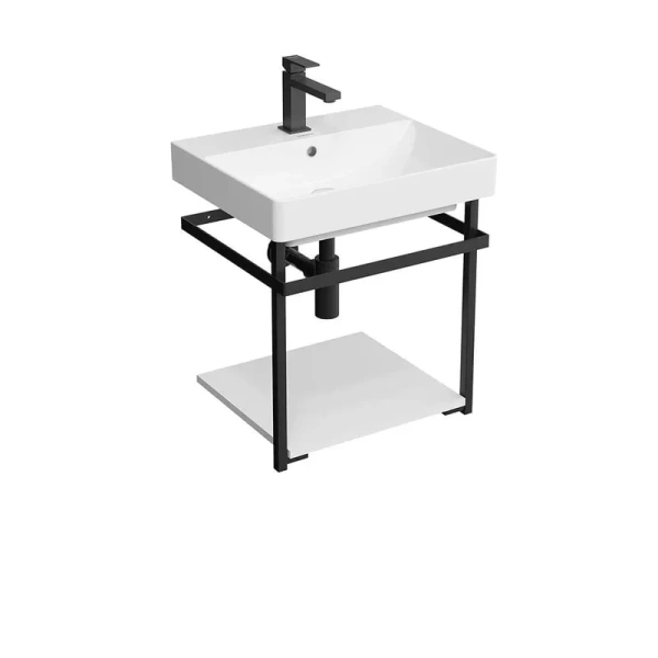 Консоль для раковины Kerama Marazzi Pro 50 см черная матовая - фото 2