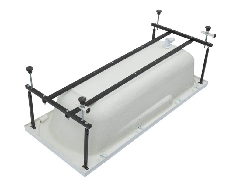 Ванна акриловая Aquanet Extra 160 x 70 см 255742, с каркасом, белая, 160 см - фото 9