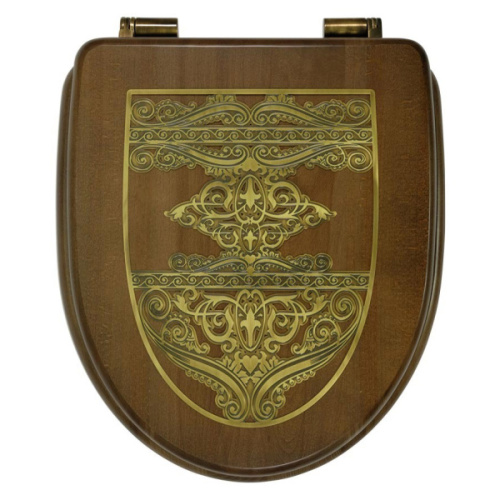 Крышка-сидение с микролифтом Migliore Milady фурнитура бронза - фото 7