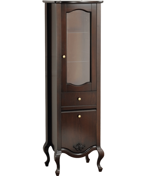 Шкаф-пенал напольный Migliore Impero 49 см Noce, правый - фото 1