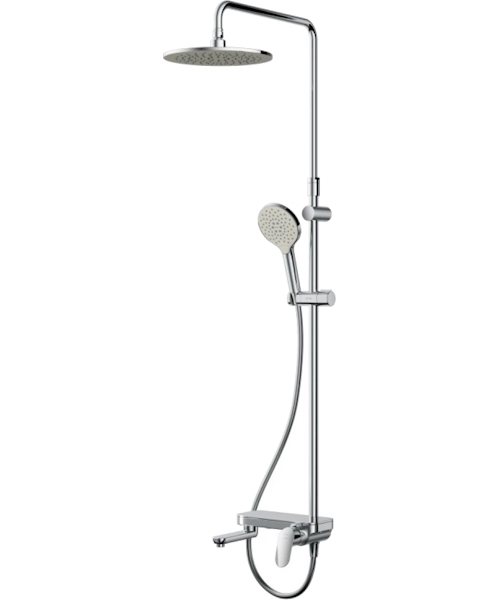 Ванна акриловая AM.PM Like W80ASET-150SL 150х70 см с каркасом, шторкой, и душевой стойкой со смесителем - фото 4