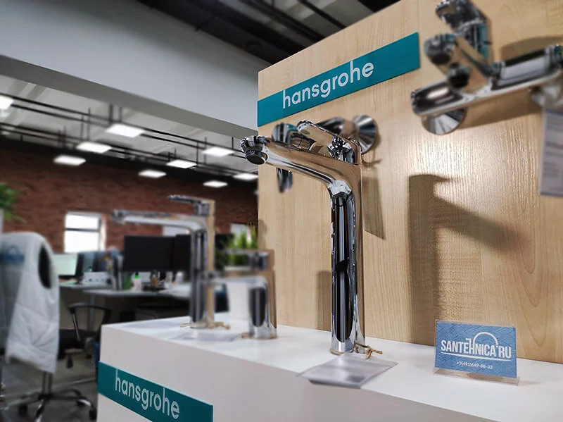 Смеситель для раковины Hansgrohe Logis E высокий, на столешницу - фото 6