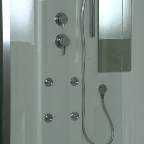 Душевая кабина Timo Lux 120х90 см прямоугольная, пристенные, с гидромассажем, c тропическим душем, с вентиляцией, с крышей, с радио - фото 5