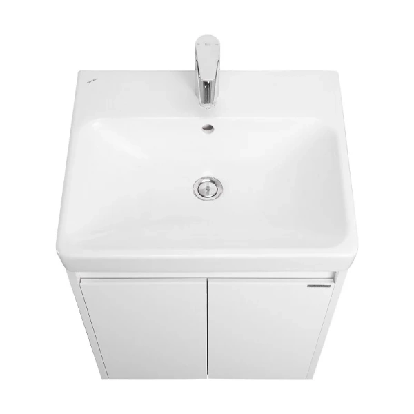 Тумба под раковину Aquaton Сканди 55 см белый глянцевый/белый матовый, современная, hi-tech - фото 3