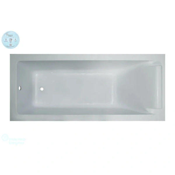 Ванна из искусственного камня Marmo Bagno Ницца 180 x 80 см MB-NP180-80 с подголовником - фото 3