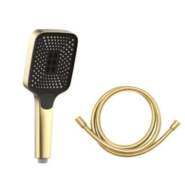 Душевой комплект Vincea брашированное золото, золотые - фото 4