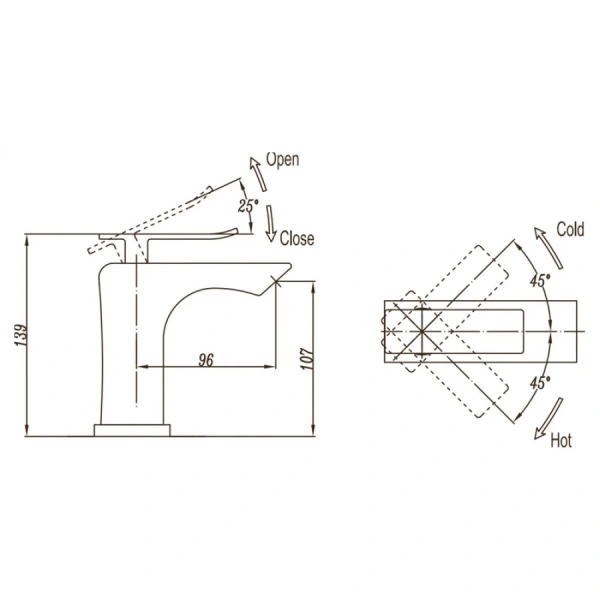 Смеситель для раковины BelBagno Ticino хром - фото 2