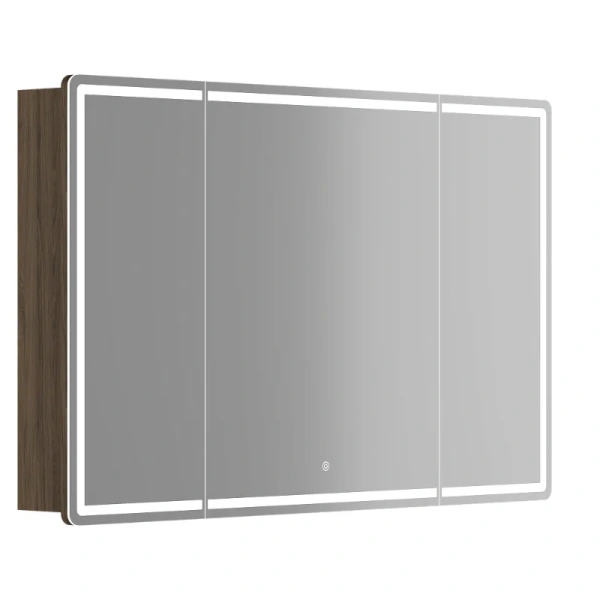 Зеркальный шкаф с подсветкой Sancos Mirror 120 см дуб чарльстон - фото 1