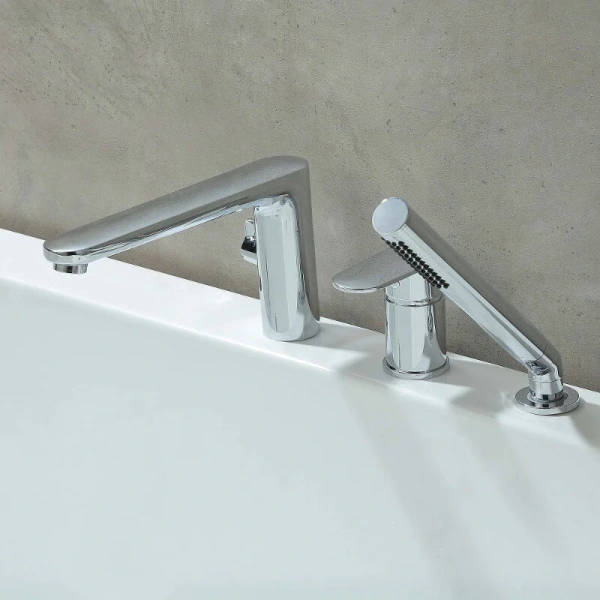 Смеситель для ванны Акватек Ника хром, на борт ванны - фото 6