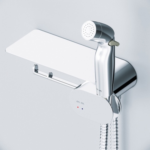 Гигиенический душ со смесителем Am.Pm Like F02026 с полкой - фото 3