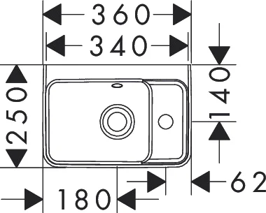 Раковина Hansgrohe Xuniva Q 36 см белая - фото 3