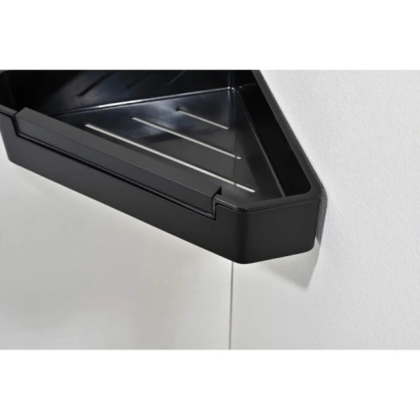 Полочка для ванной Акватек черный матовый - фото 3