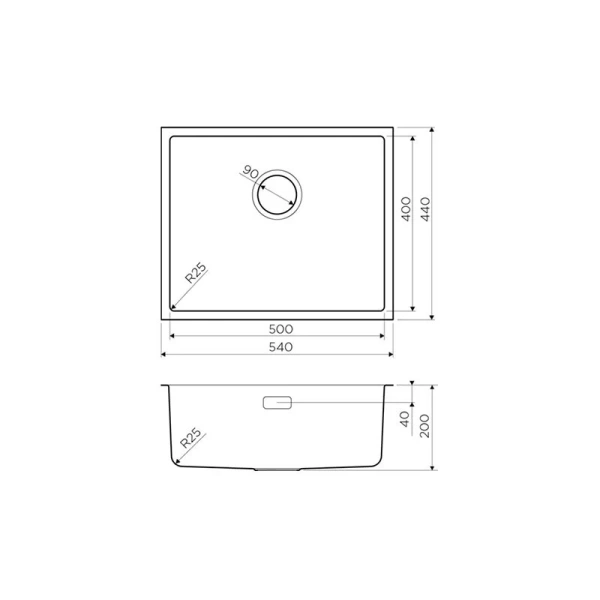 Мойка для кухни Omoikiri Tadzava 54-U/I-IN 54 см нержавеющая сталь - фото 2