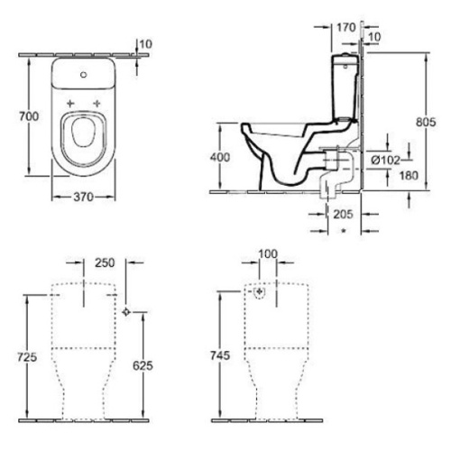Унитаз Villeroy&Boch Omnia Architectura 567710 - фото 3