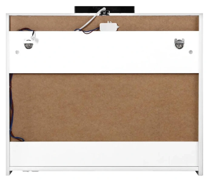 Зеркальный шкаф с подсветкой Jacob Delafon Presquile 80 см 2 дверцы, белые - фото 6