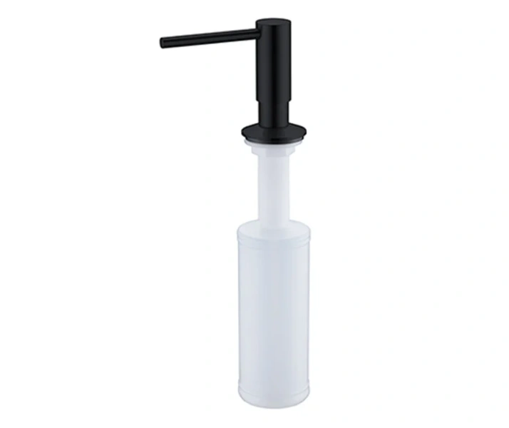 Дозатор для мыла WasserKRAFT черный/белый - фото 1