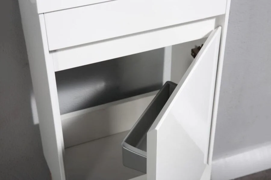 Тумба под раковину подвесная Belbagno Pietra Mini 40 см правосторонняя, bianco lucido, белая - фото 7