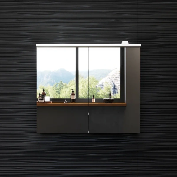 Зеркальный шкаф с подсветкой Am.Pm Spirit 2.0 80 см белый - фото 1