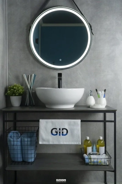 Раковина GID Esfera N9001 45 см белая - фото 4