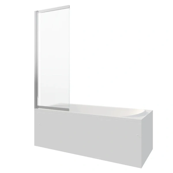 Шторка для ванны Berges River S Slider 98х145 см прозрачное стекло, профиль хром, в наличии - фото 9