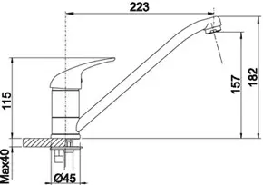 Смеситель для кухни,  Blanco Daras алюметаллик, для кухни - фото 2