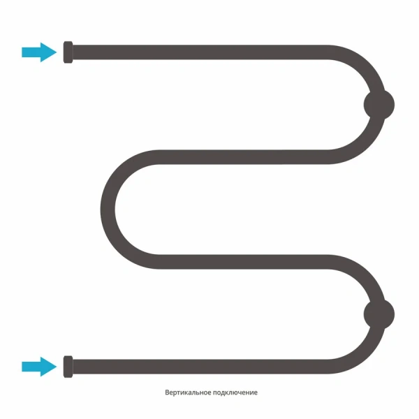 Полотенцесушитель водяной Сунержа М-образный 60x60 см без покрытия - фото 4