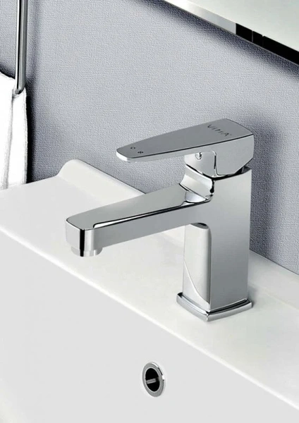 Смеситель для раковины без донного клапана VitrA Q-Line, хром - фото 4