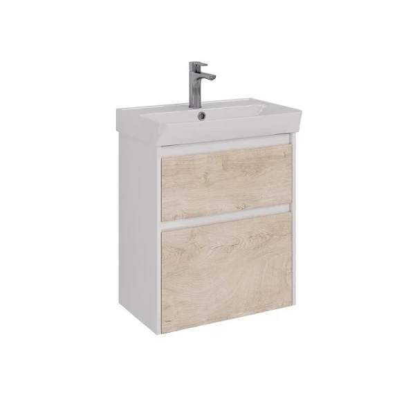 Тумба с раковиной Lemark Combi LM03C60T 60 см 2 ящика