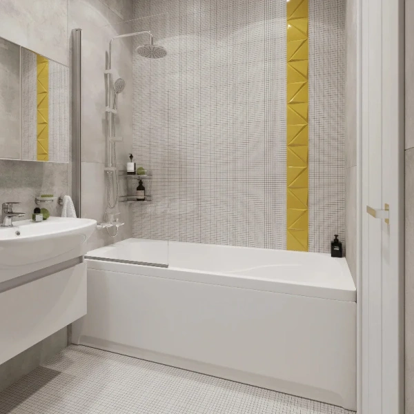 Ванна акриловая Diwo Смоленск 169 x 69 см, с каркасом, цвет белый, прямоугольные - фото 5