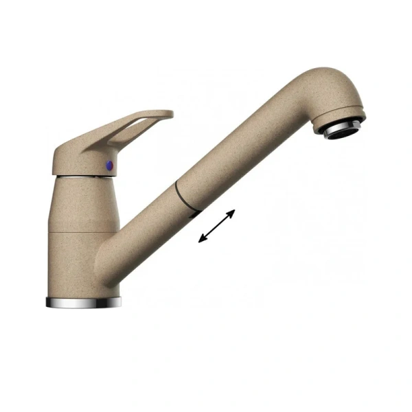 Смеситель для кухни Omoikiri Tateyama-S 49941 с выдвижным изливом - фото 3